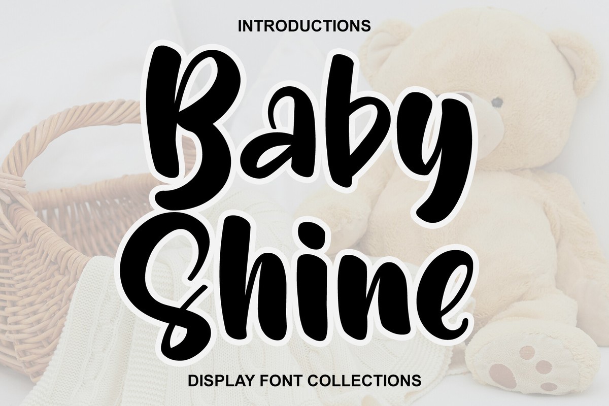 Пример шрифта Baby Shine Regular