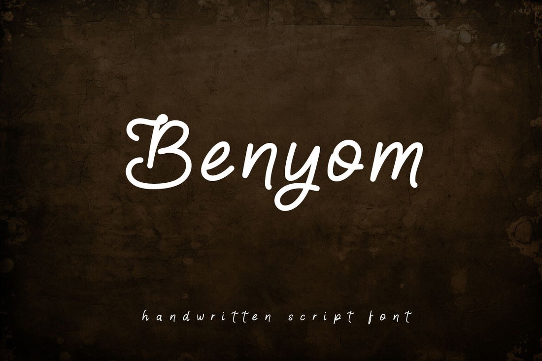 Пример шрифта Benyom