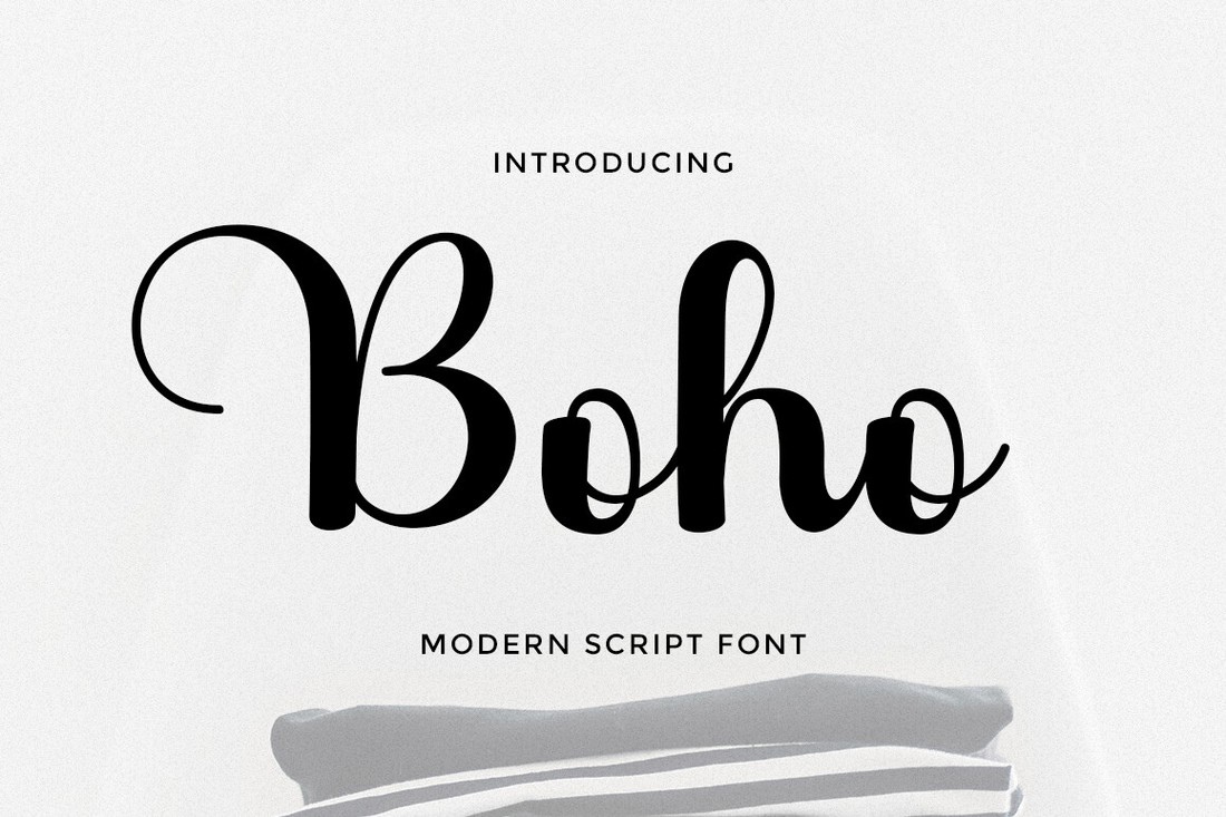 Пример шрифта Boho Script