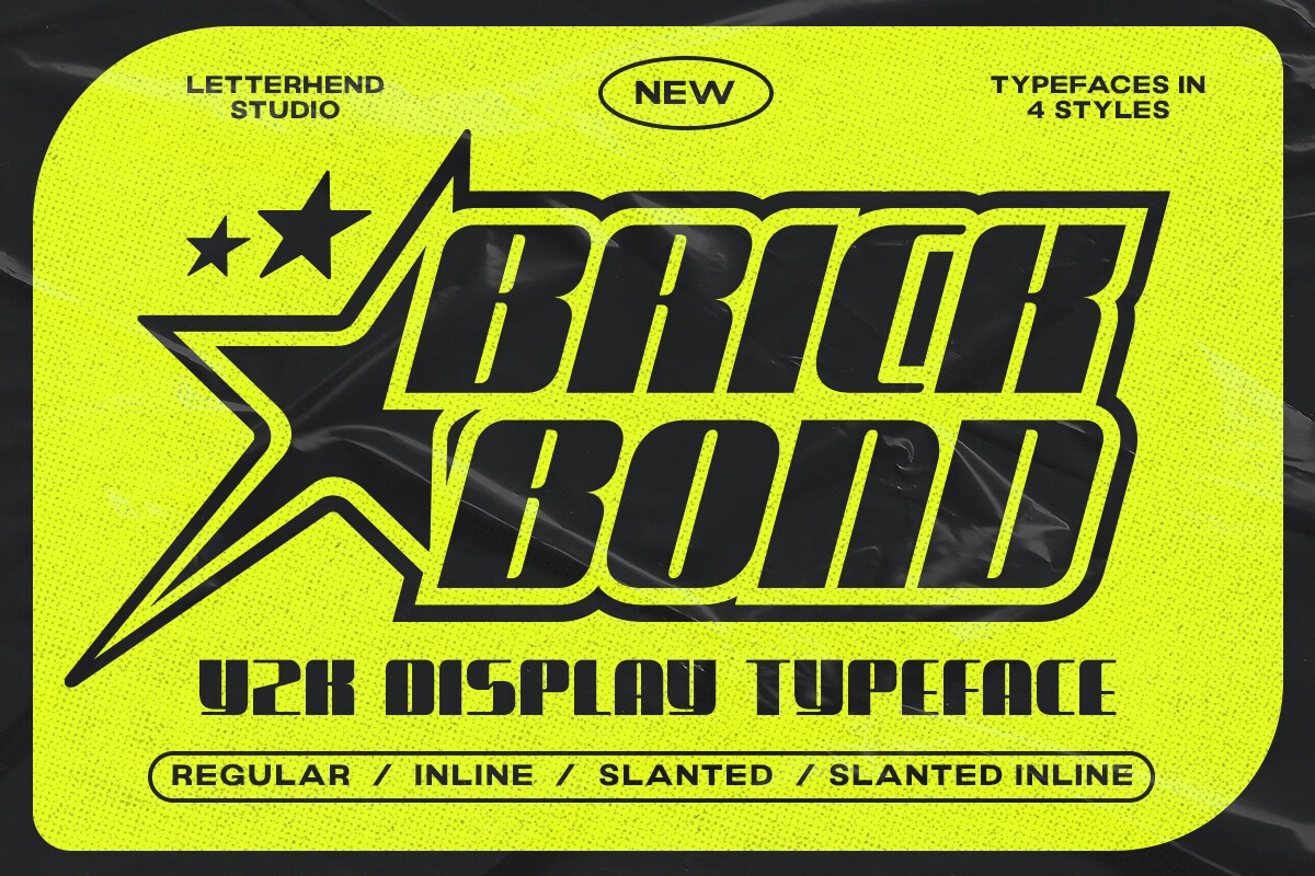 Пример шрифта Brick Bond Inline