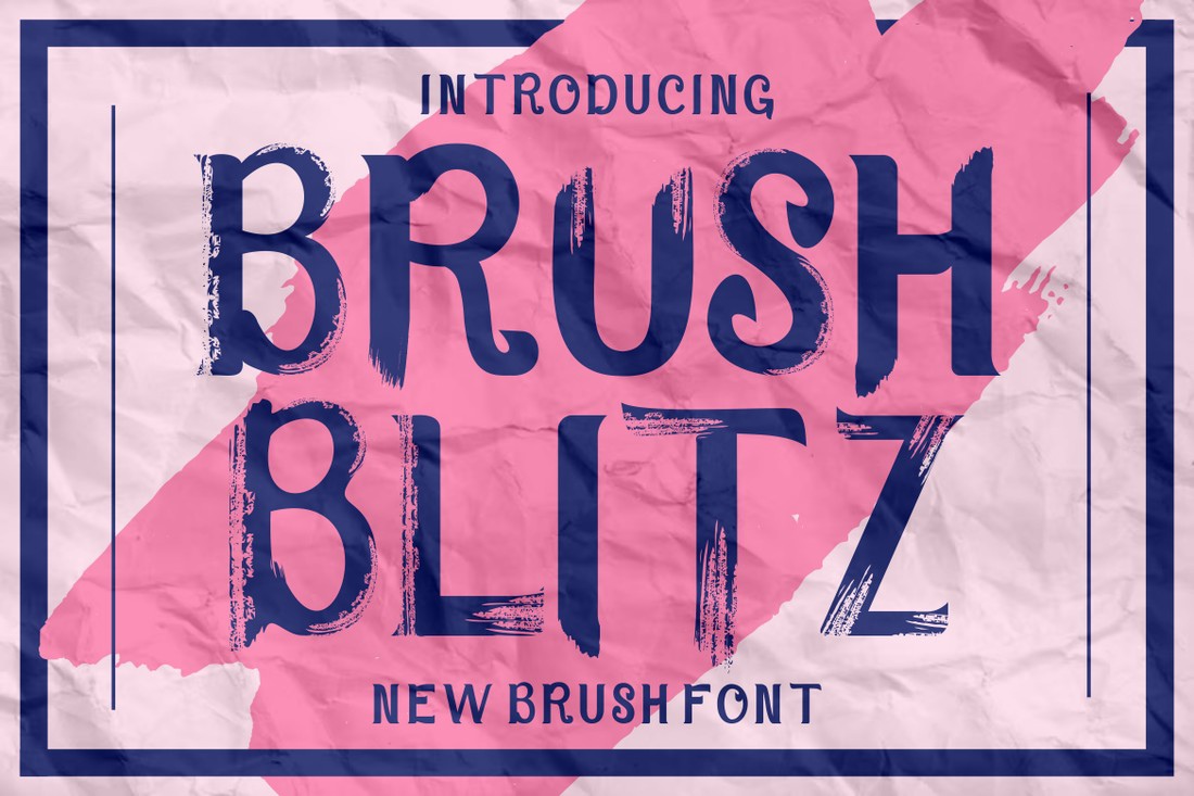 Пример шрифта Brush Blitz 1