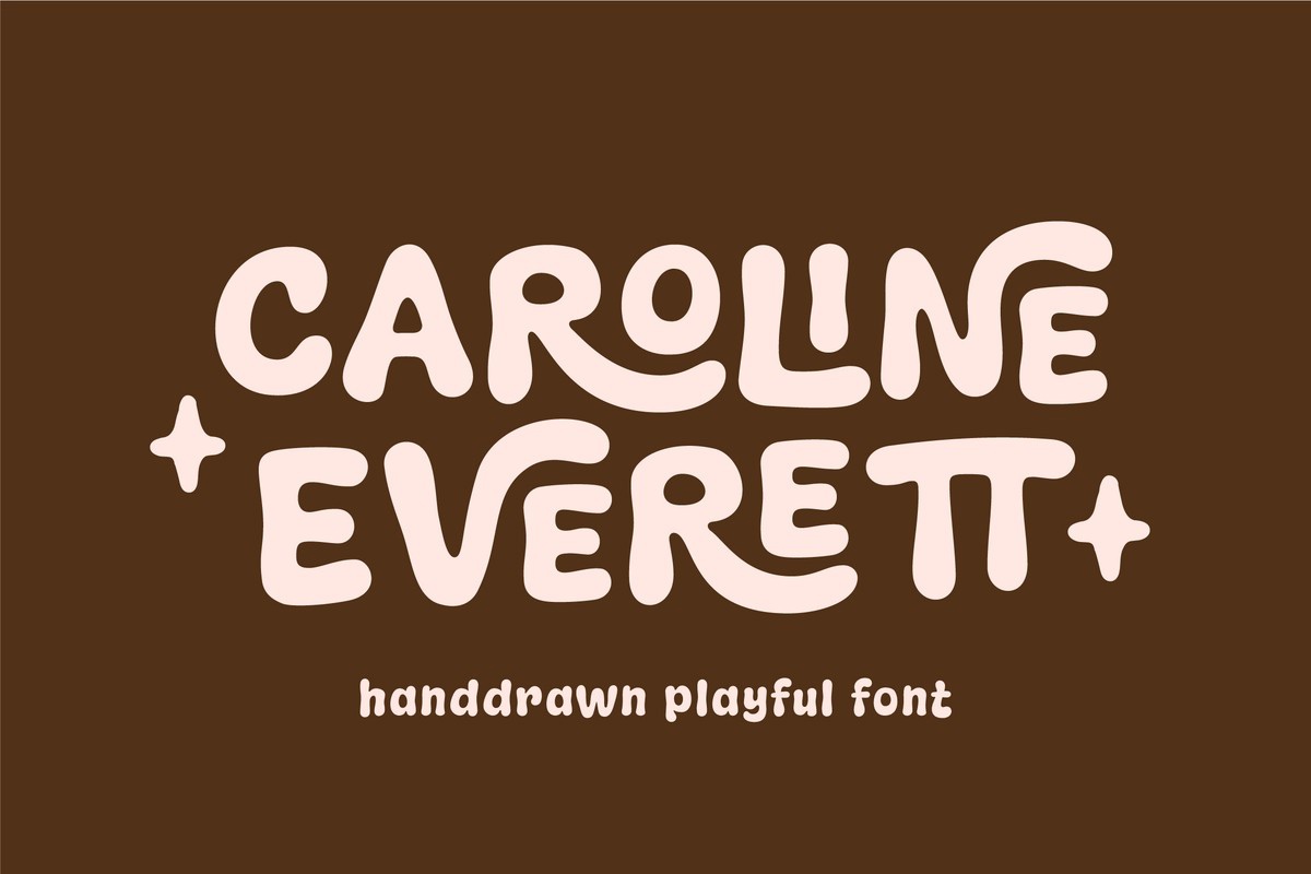 Пример шрифта Caroline Everett Regular