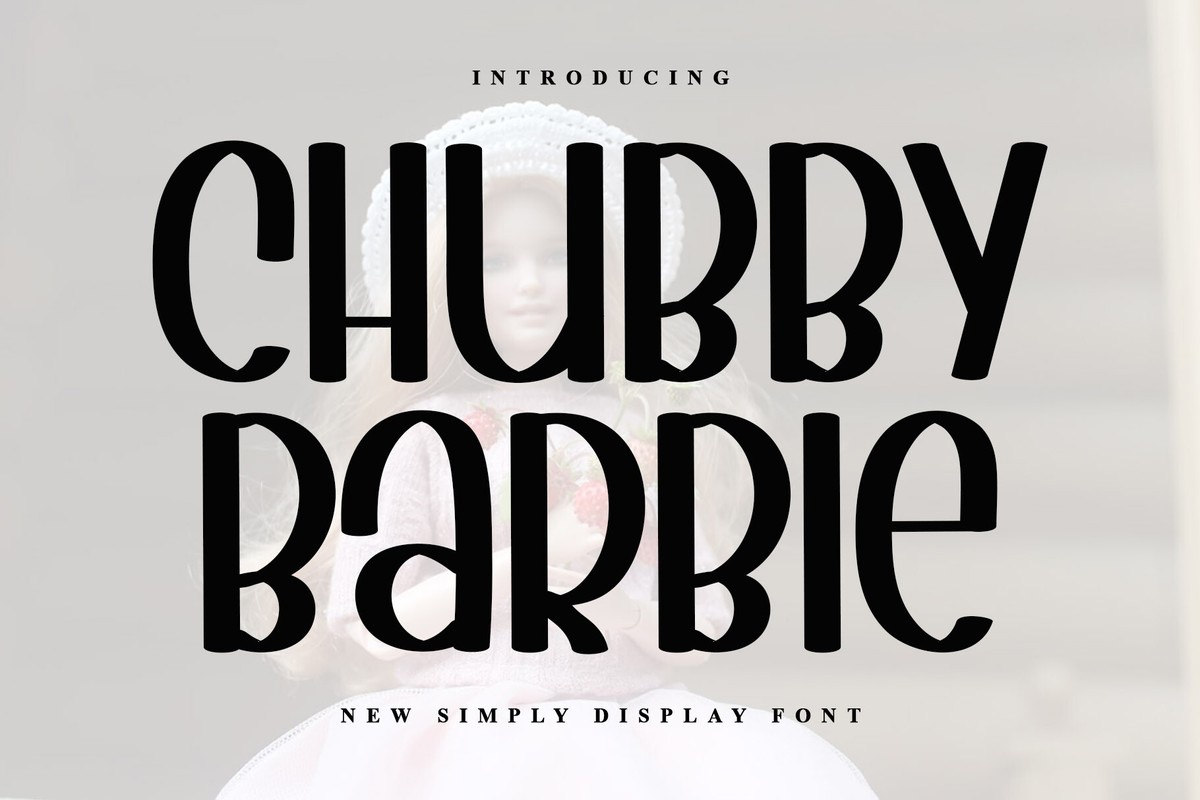 Пример шрифта Chubby Barbie Regular