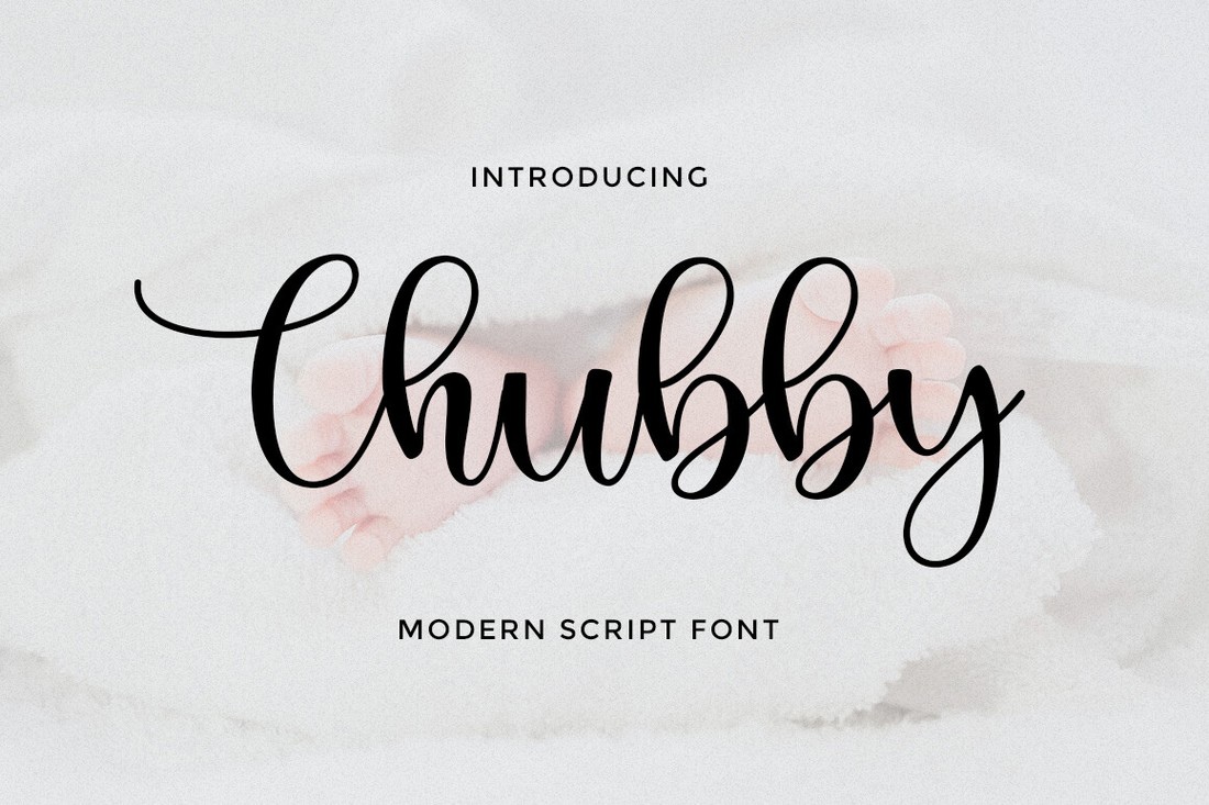 Пример шрифта Chubby Script Regular