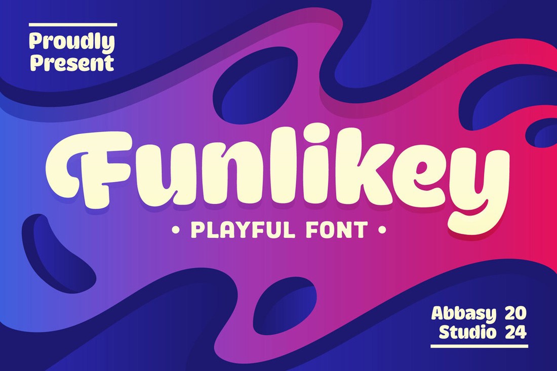 Пример шрифта Funlikey Regular