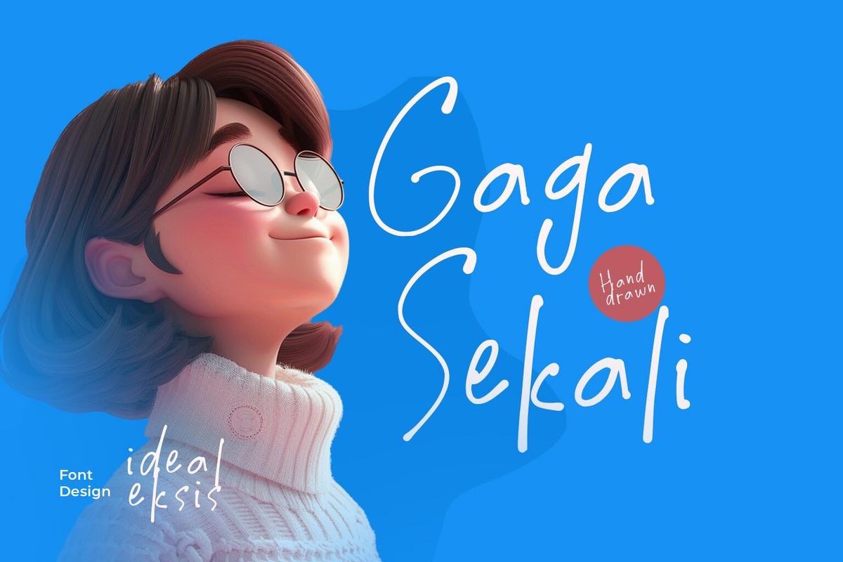 Пример шрифта Gaga Sekali Regular