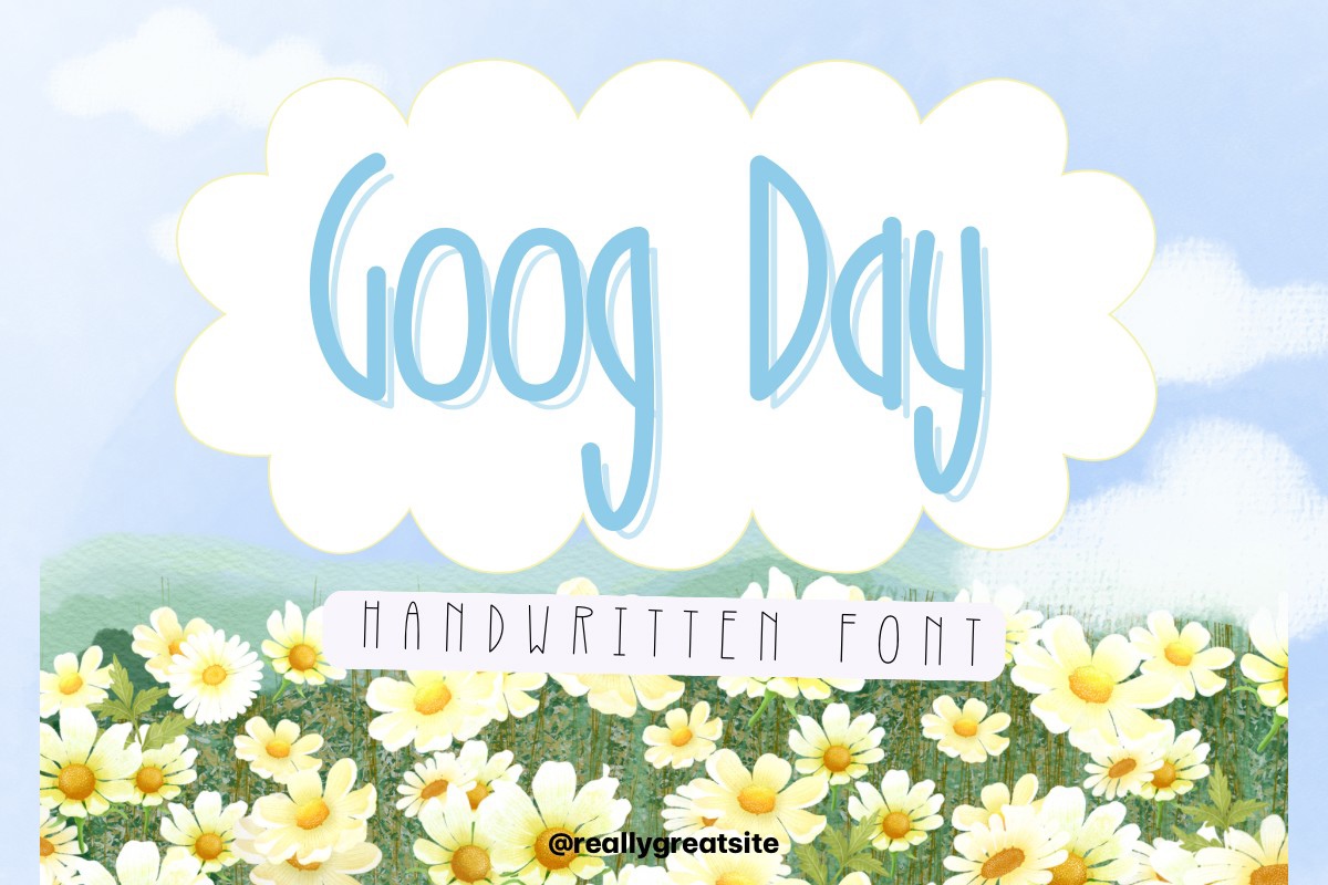 Пример шрифта Goog Day Regular