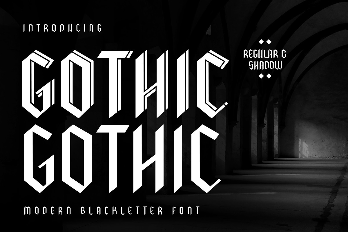 Пример шрифта Gothic Regular