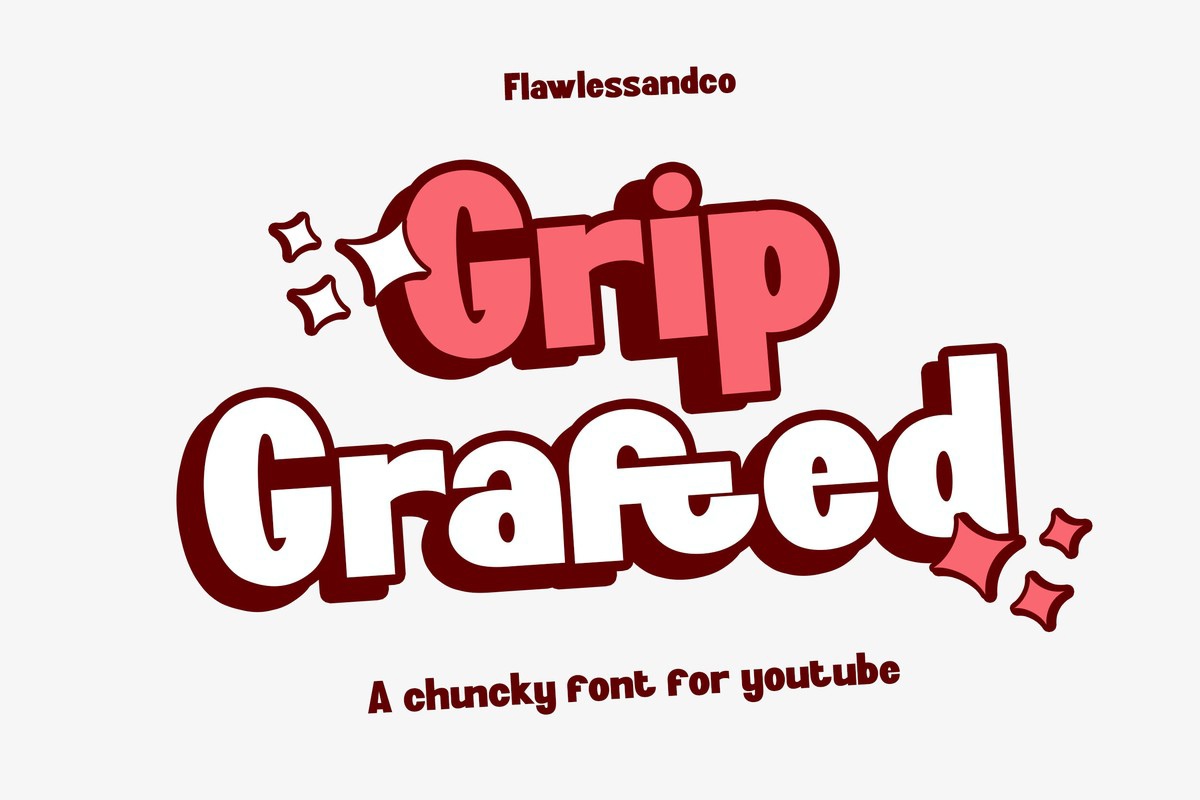 Пример шрифта Grip Grafted Regular