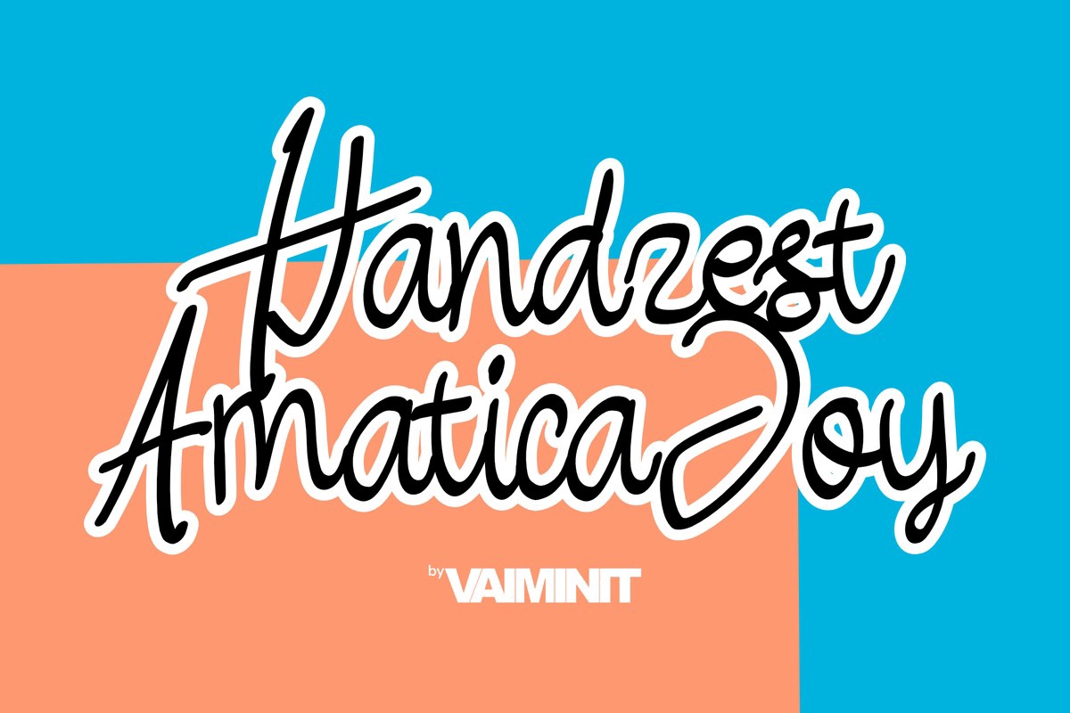 Пример шрифта Handzest Amatica Joy Regular