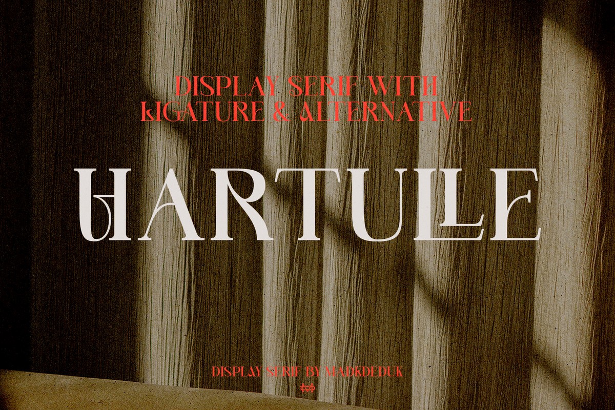 Пример шрифта Hartulle Regular