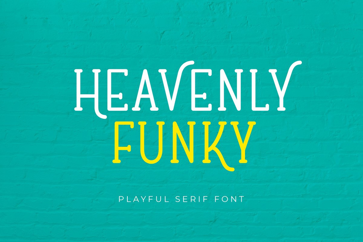 Пример шрифта Heavenly Funky Regular