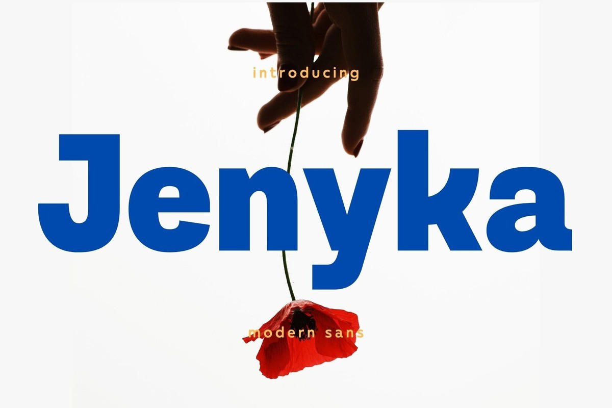 Пример шрифта Jenyka Regular