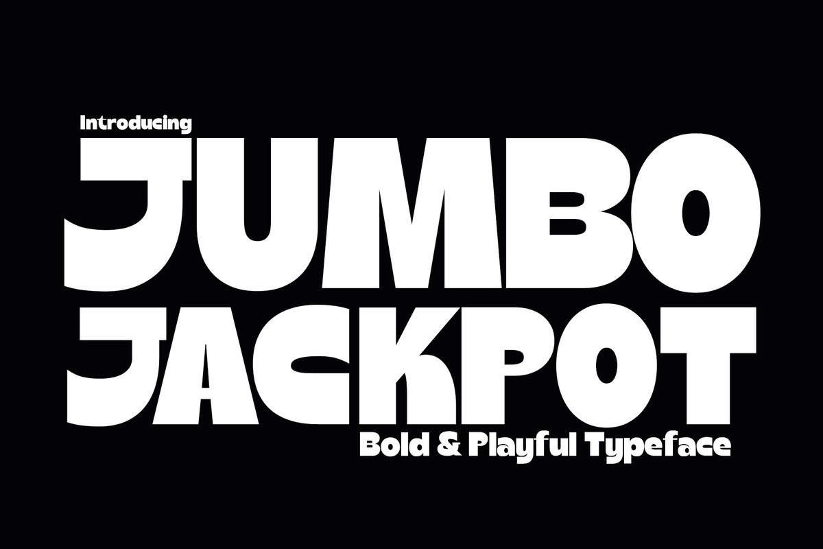 Пример шрифта Jumbo Jackpot Regular