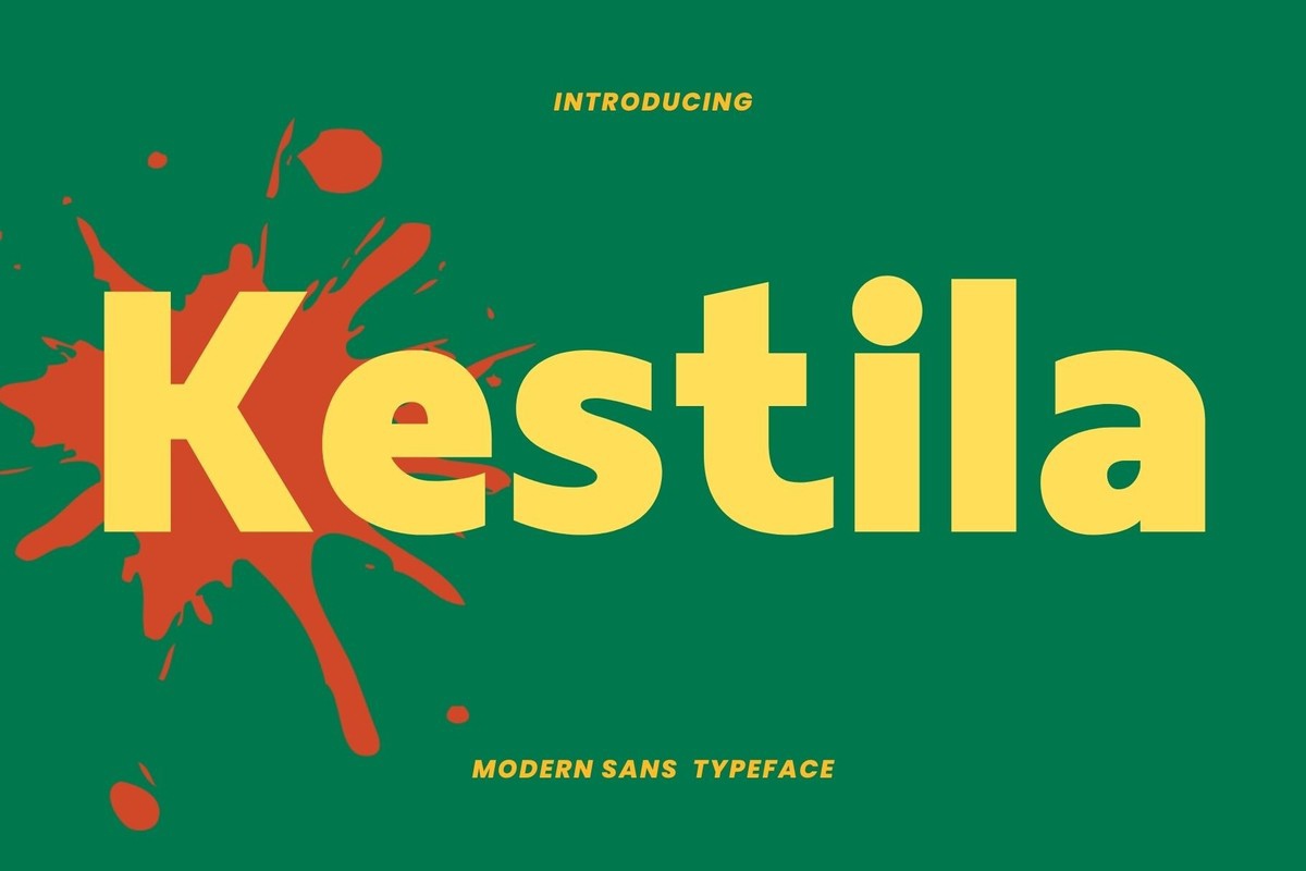 Пример шрифта Kestila Regular
