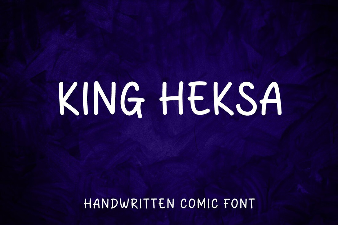 Пример шрифта King Heksa Regular