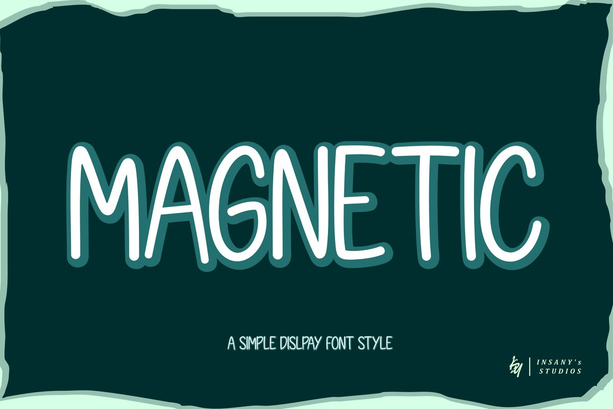 Пример шрифта Magnetic Regular