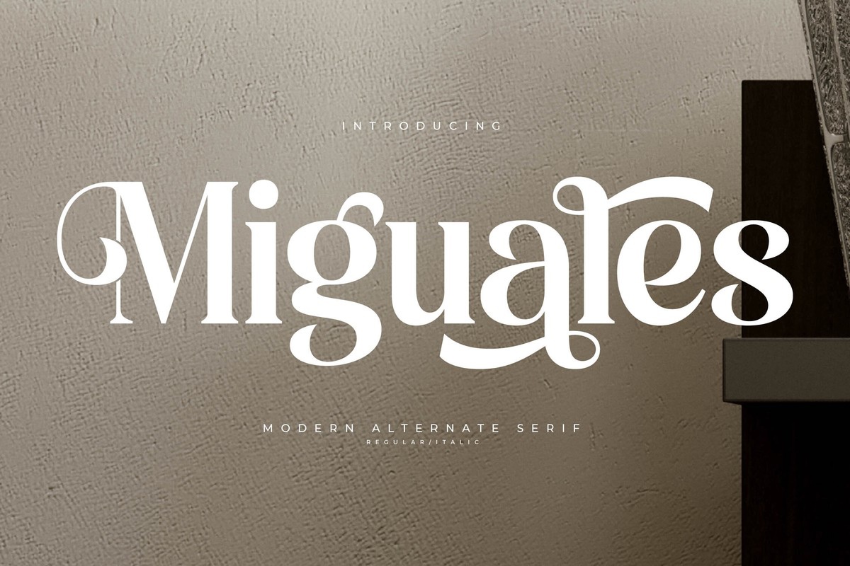 Пример шрифта Miguales Regular
