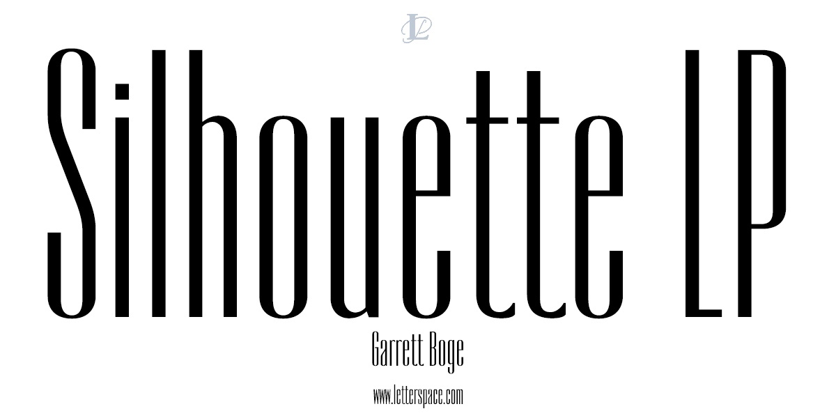 Пример шрифта Silhouette LP Regular