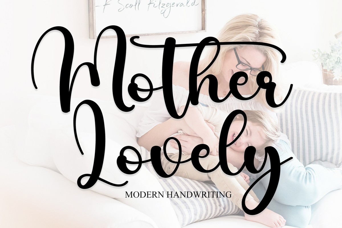 Пример шрифта Mother Lovely Regular