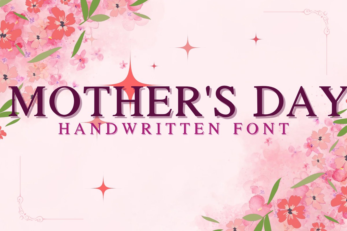 Пример шрифта Mother’s Day Regular