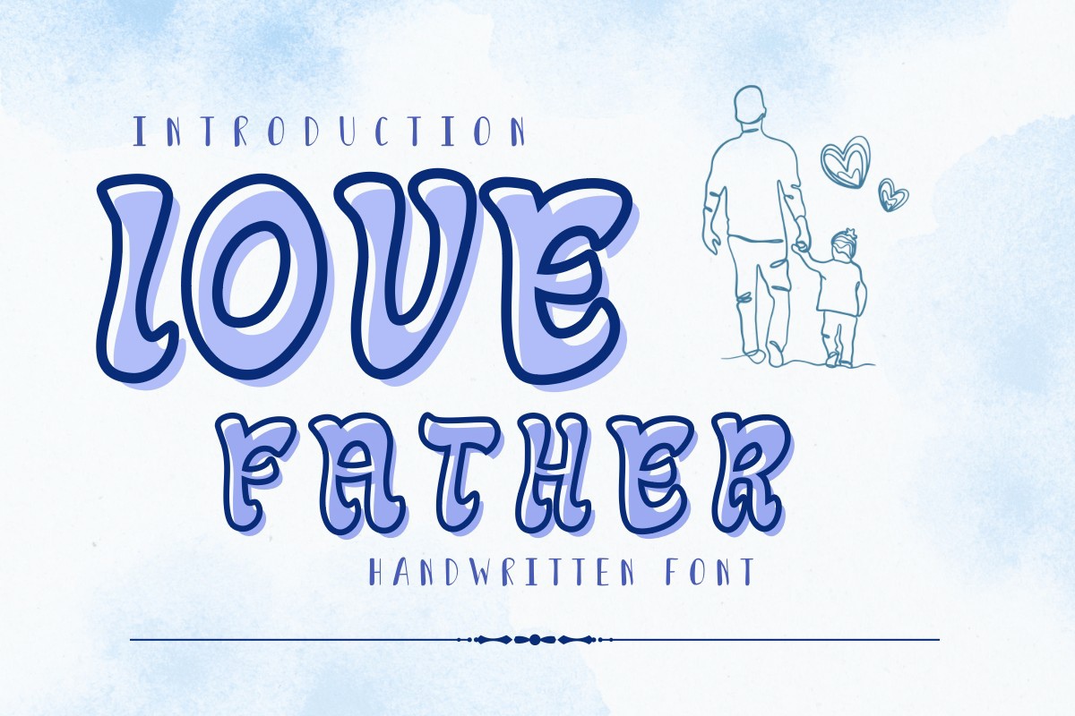 Пример шрифта Love Father Regular