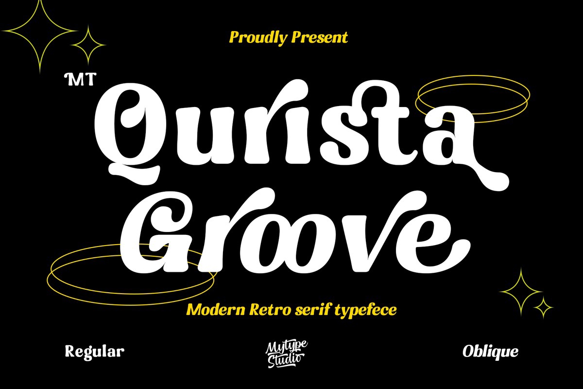 Пример шрифта MT Qurista Groove Regular