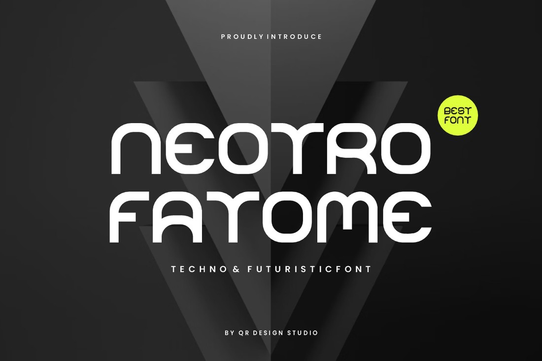 Пример шрифта Neotro Fatome Regular