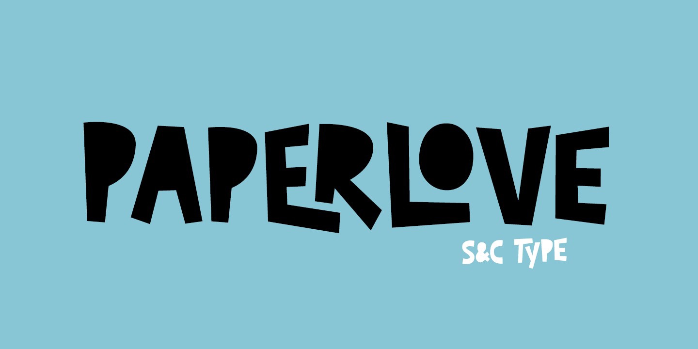 Пример шрифта Paperlove Regular