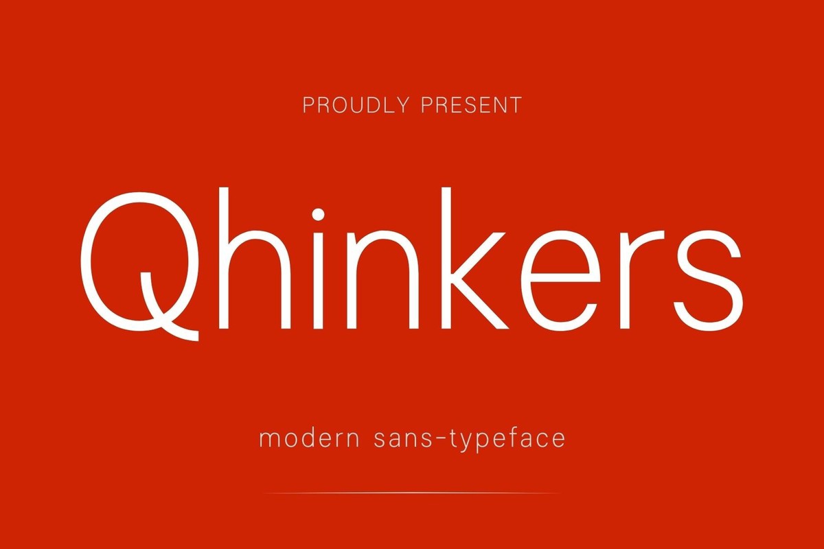 Пример шрифта Qhinkers Regular