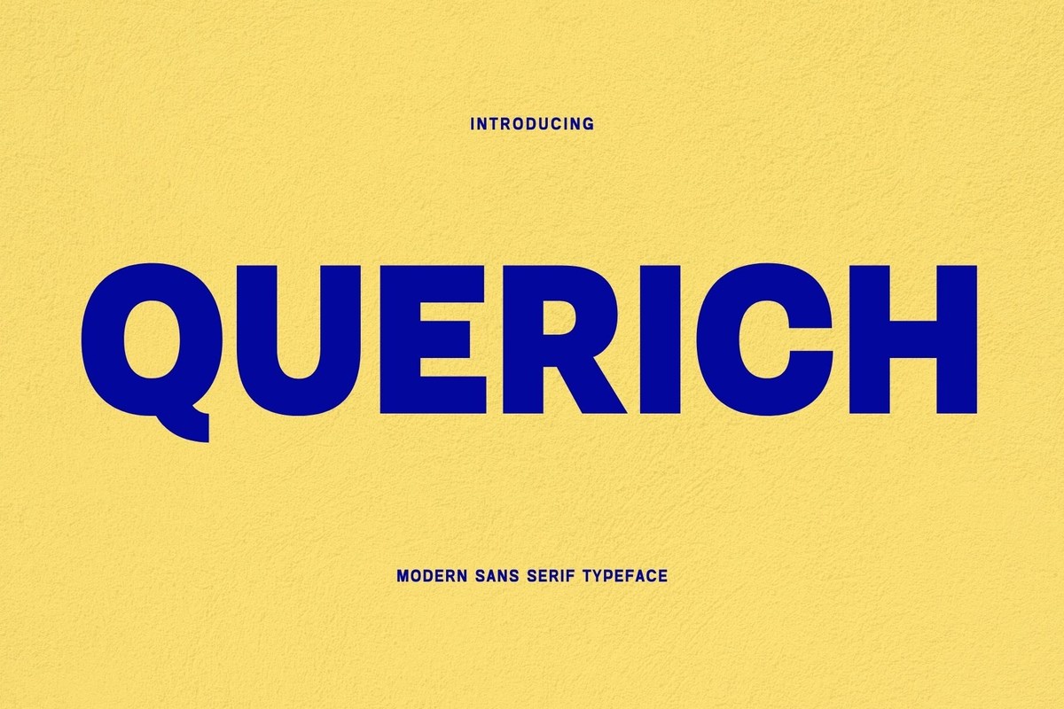 Пример шрифта Querich Regular