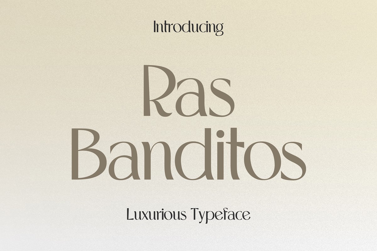 Пример шрифта Ras Banditos Bold