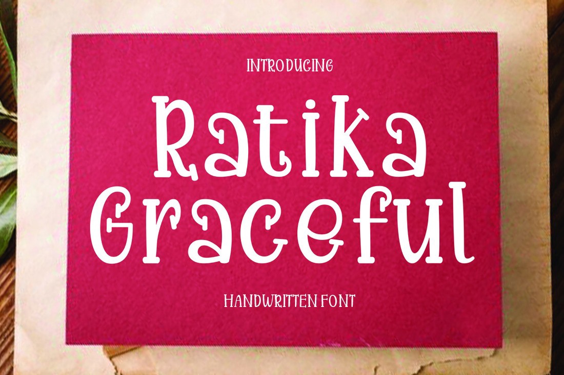 Пример шрифта Ratika Graceful Regular