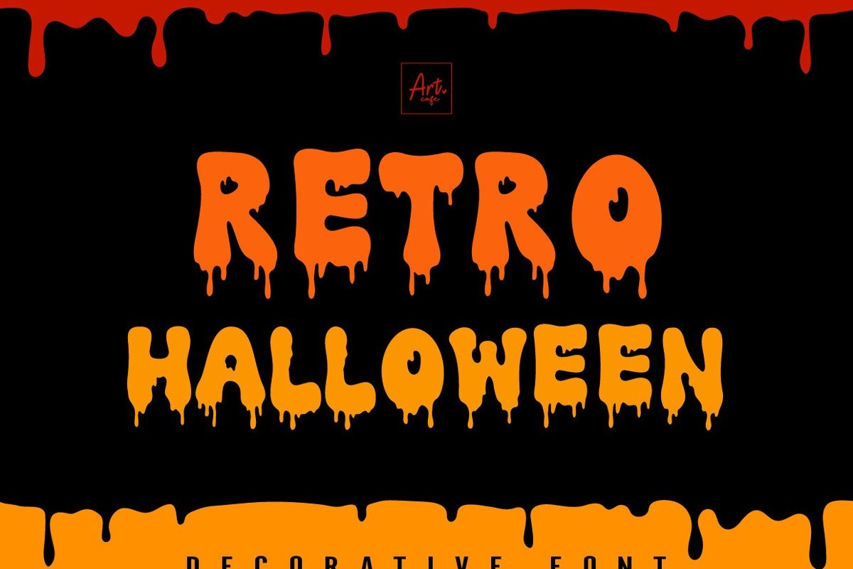 Пример шрифта Retro Halloween Regular