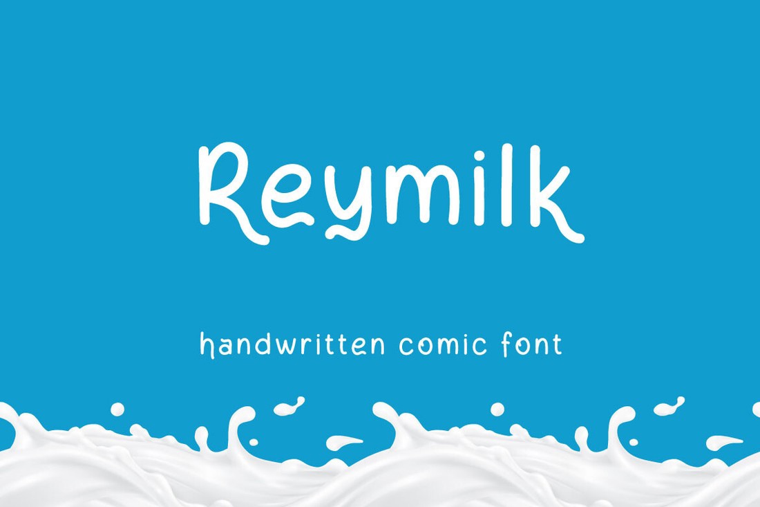Пример шрифта Reymilk Regular