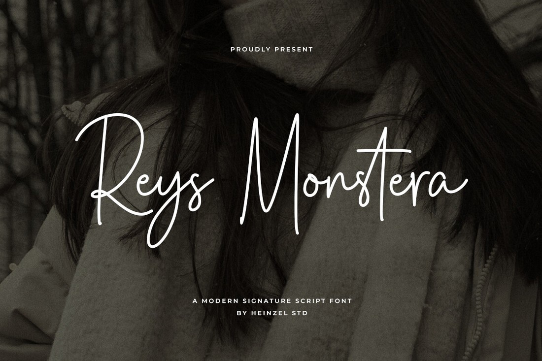 Пример шрифта Reys Monstera Regular