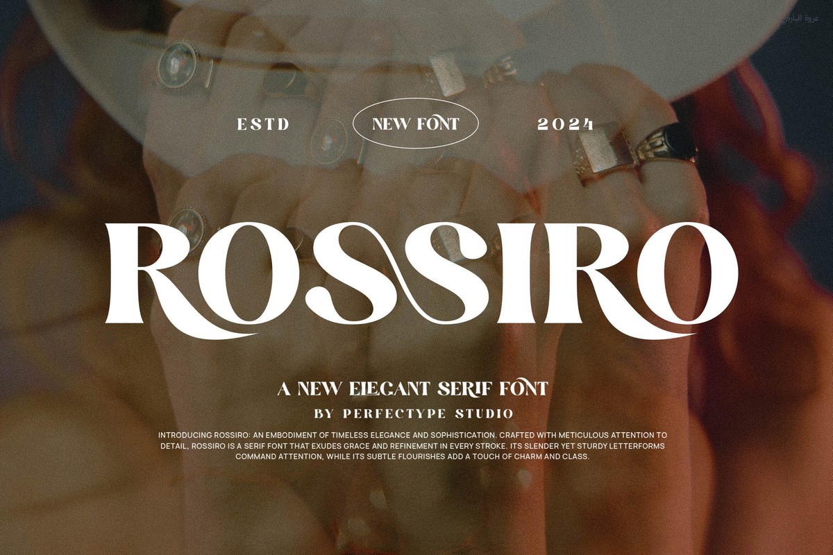 Пример шрифта Rossiro Regular