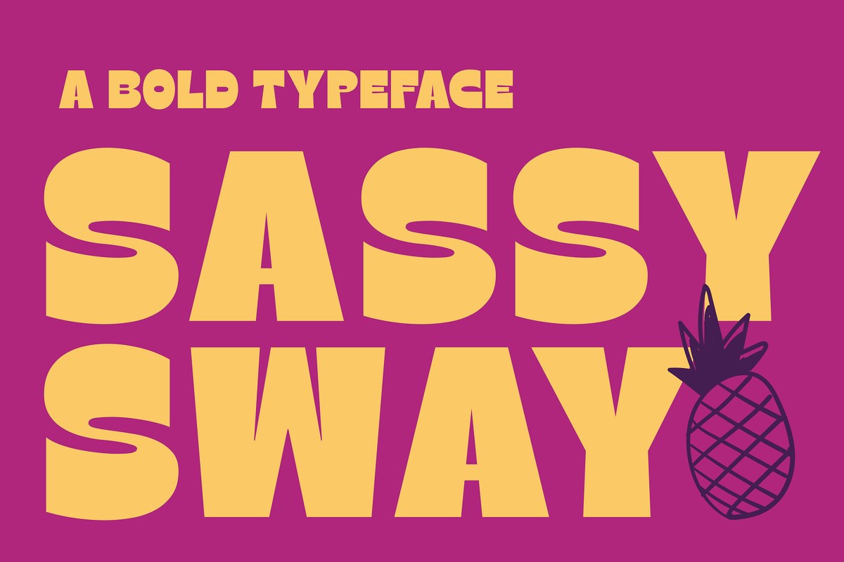 Пример шрифта Sassy Sway Regular