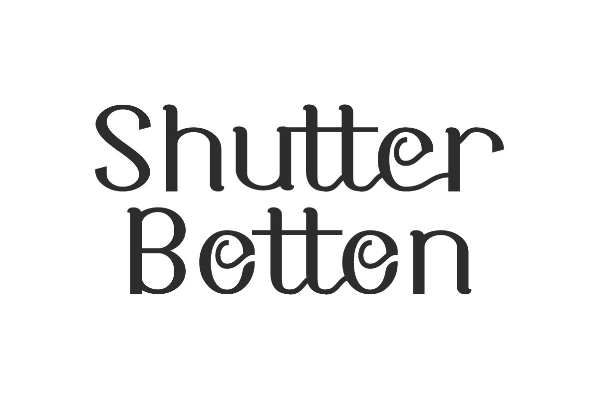 Пример шрифта Shutter Botton Regular