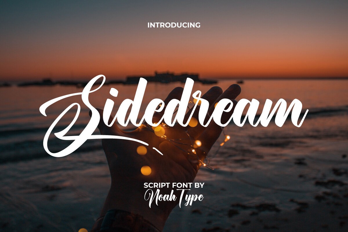 Пример шрифта Sidedream Regular