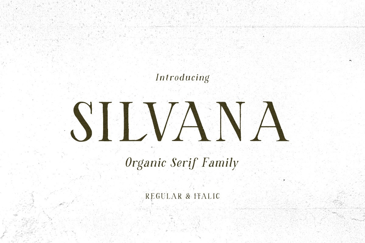 Пример шрифта Silvana Regular