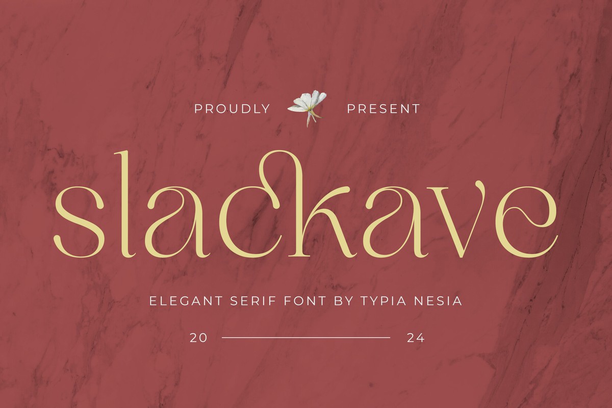 Пример шрифта Slackave Regular