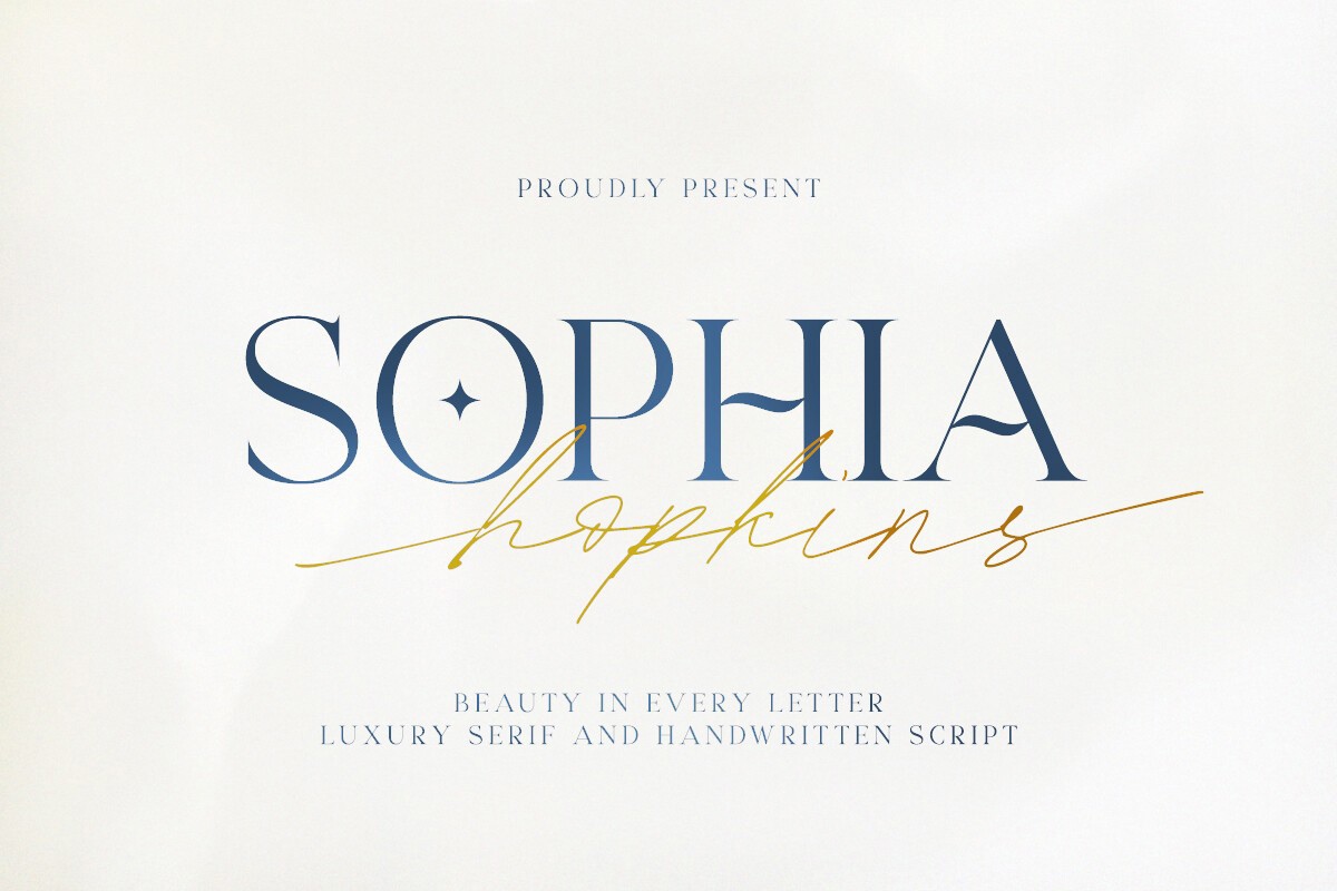 Пример шрифта Sophia Hopkins Regular