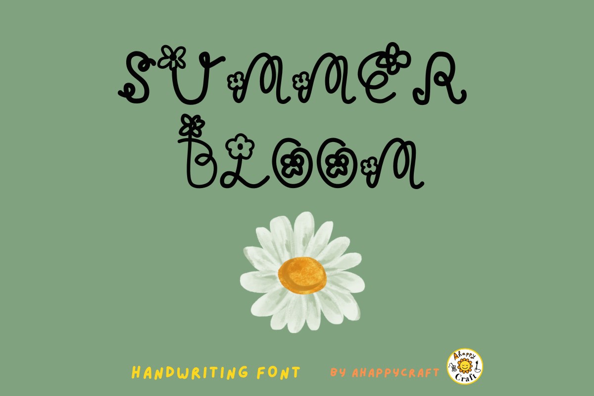 Пример шрифта Summer Bloom Regular