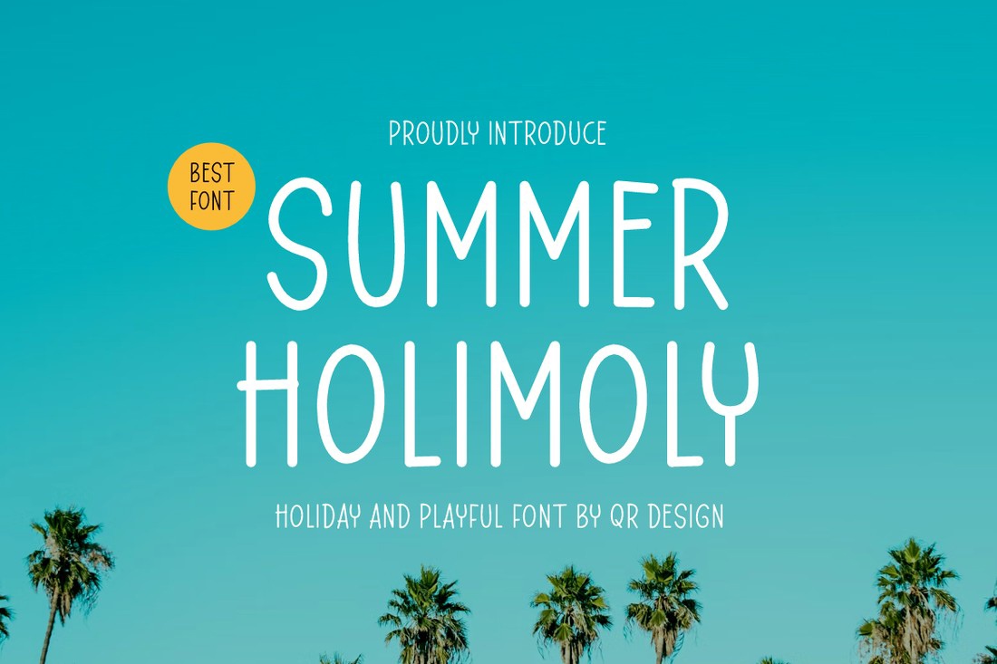 Пример шрифта Summer Holimoly Regular