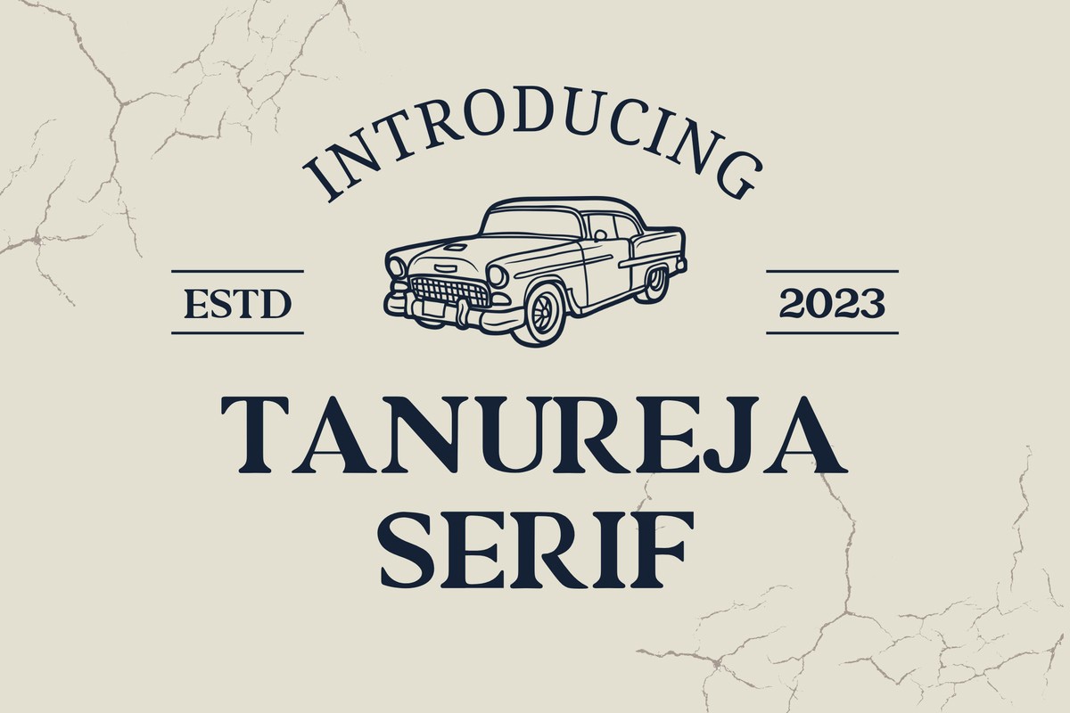 Пример шрифта Tanureja Regular