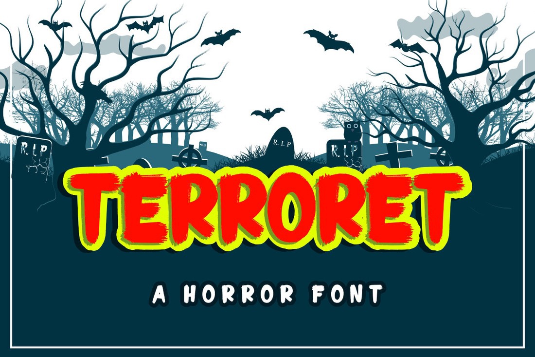 Пример шрифта Terroret Regular