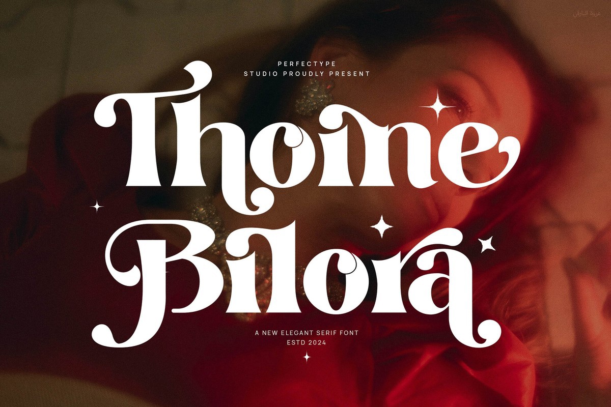 Пример шрифта Thoine Bilora Regular