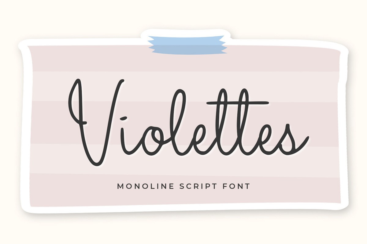 Пример шрифта Violette Regular