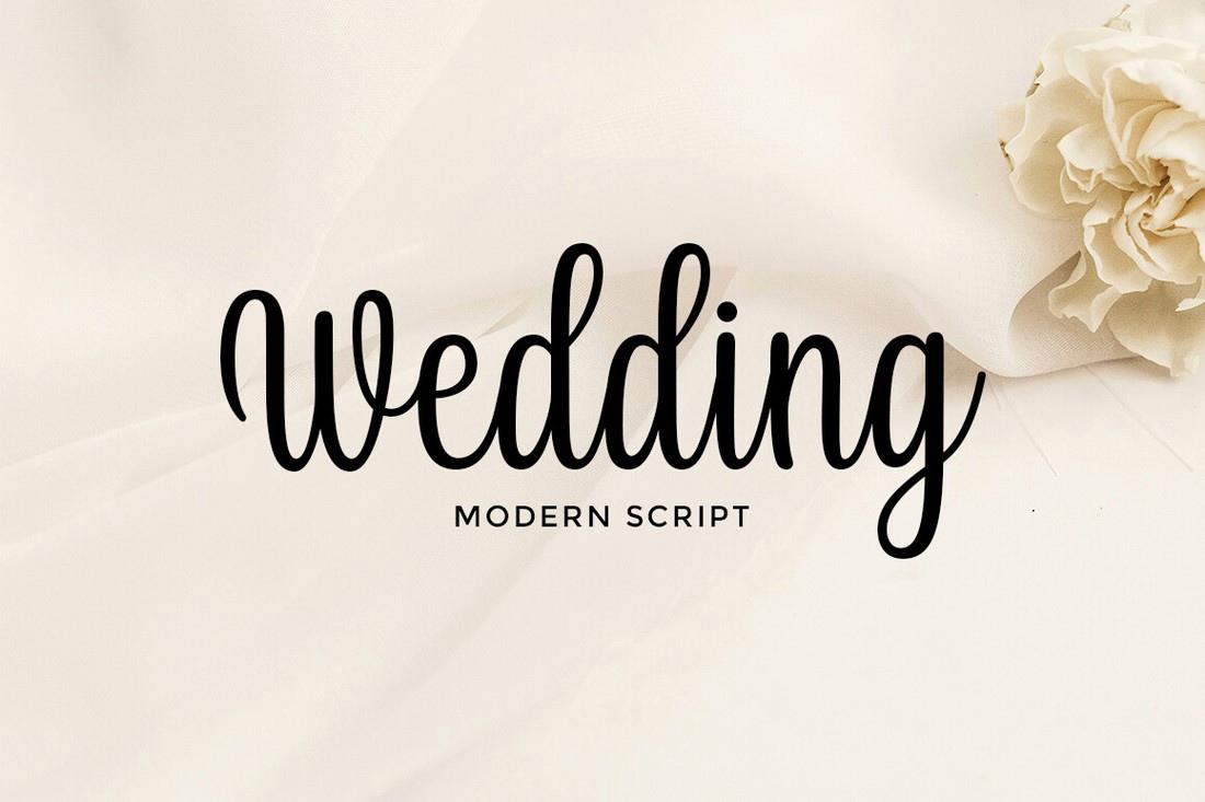 Пример шрифта Wedding Script Regular